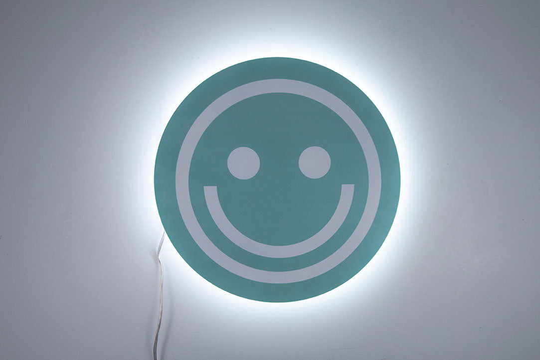 Backlit smiley face
