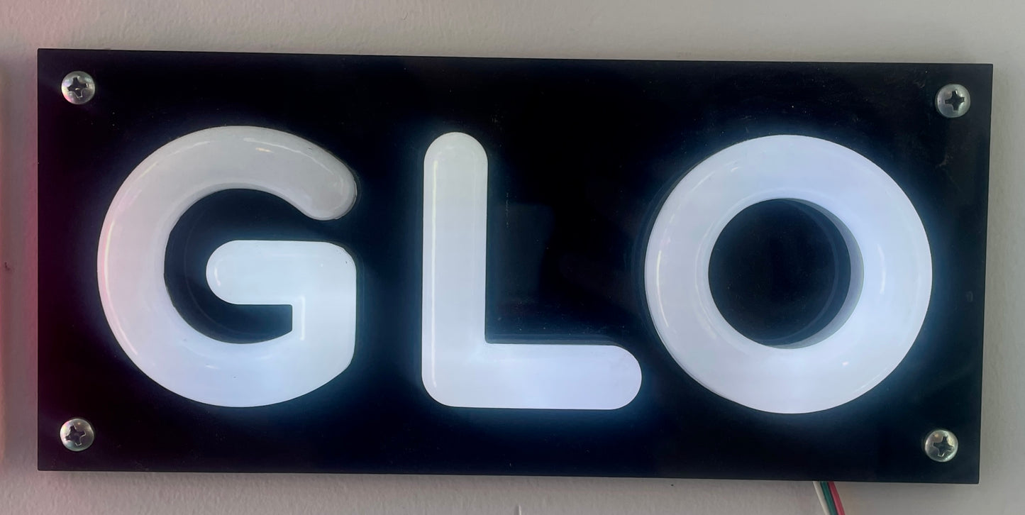 LED-GLO black backing