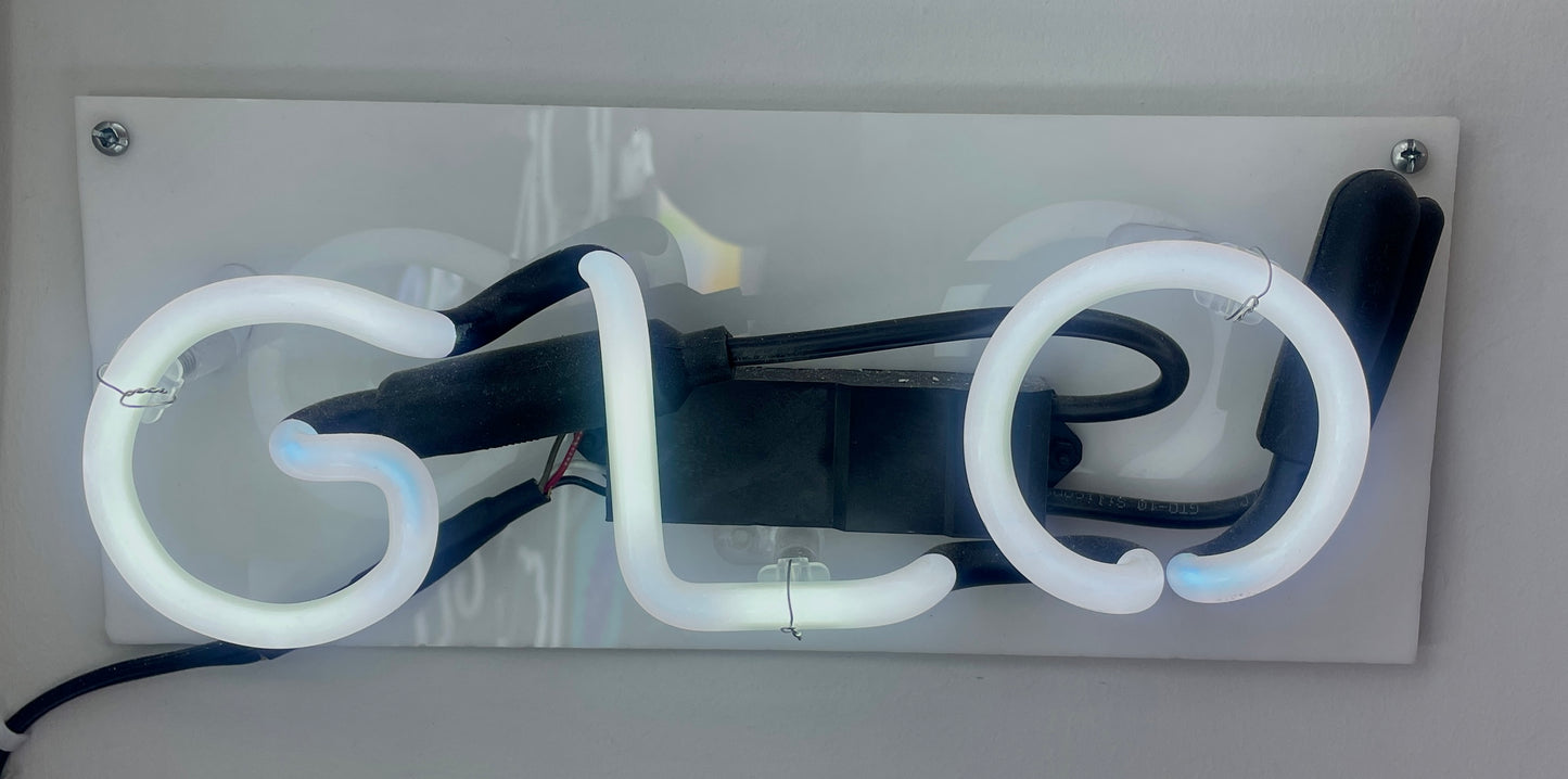 NEON-GLO with acrylic backing