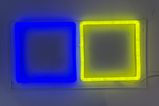 LED Blue and Yellow Squares