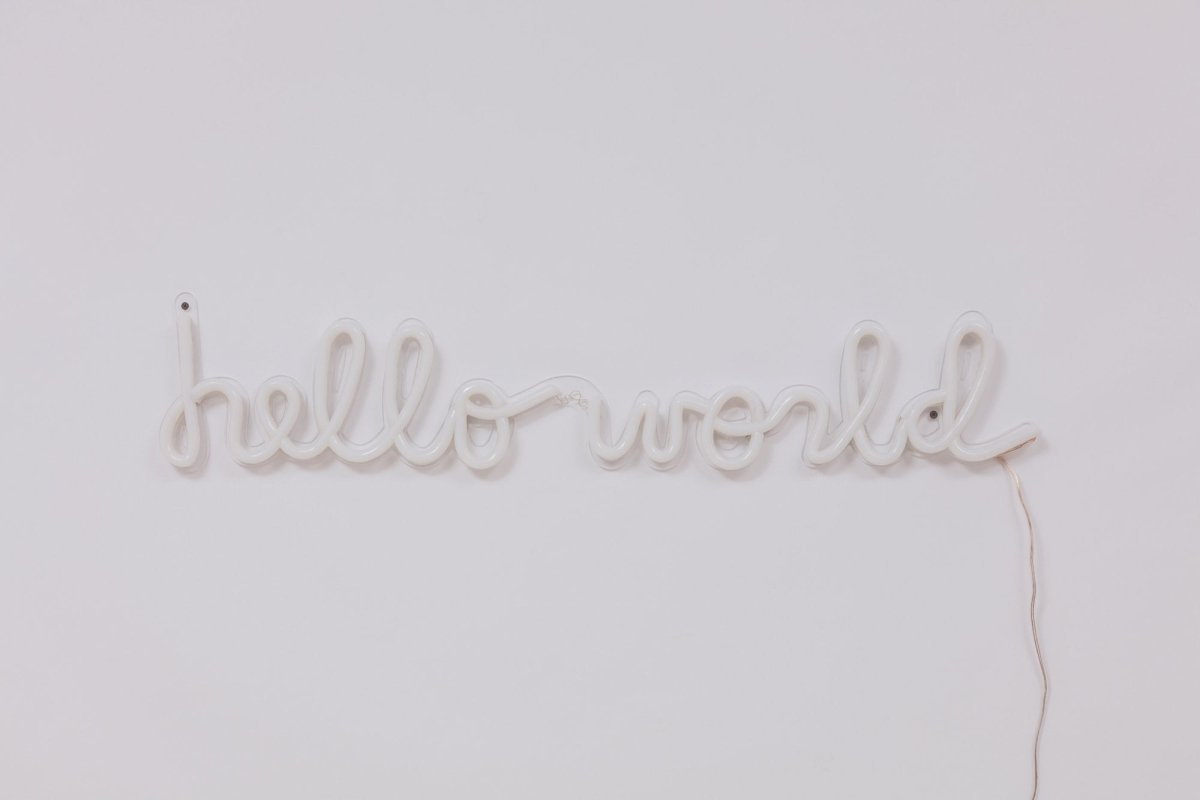 hello world | Neon Light Decor - GLO Studio - LED NEON