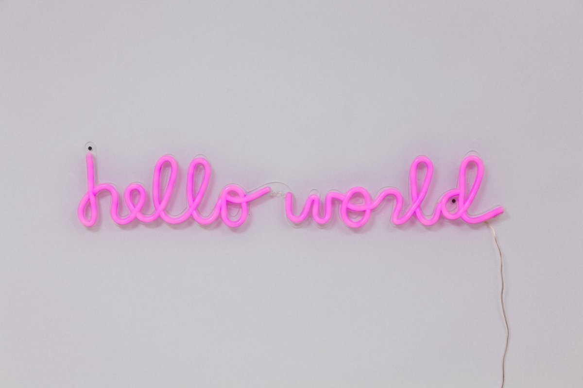 hello world | Neon Light Decor - GLO Studio - LED NEON