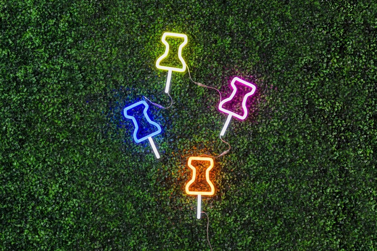 Pushpins | Neon Light Decor - GLO Studio - LED NEON