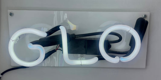 NEON-GLO with acrylic backing