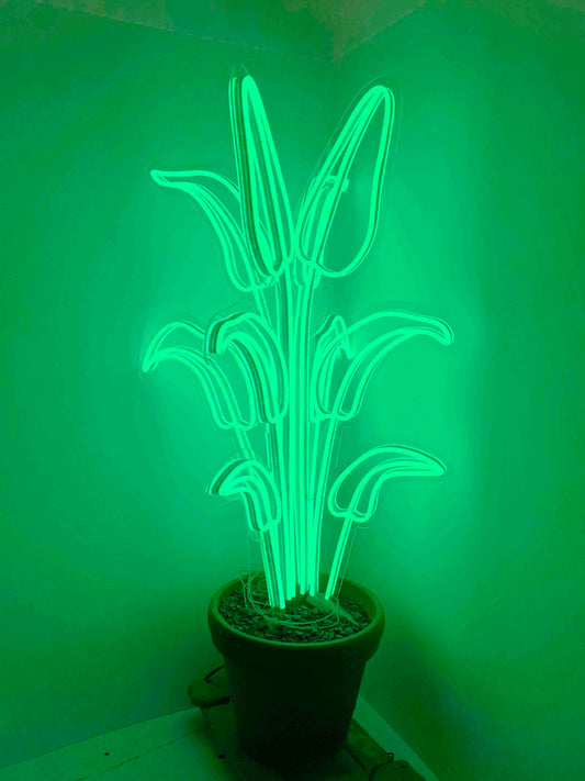 LED 3D Palm Tree Plant