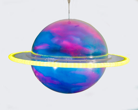 LED 3D Purple Planet