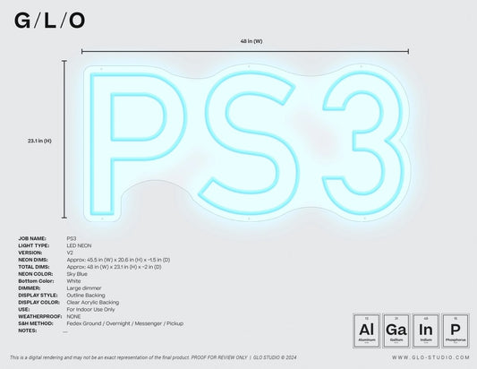 CUSTOM LED | PS3 - GLO Studio