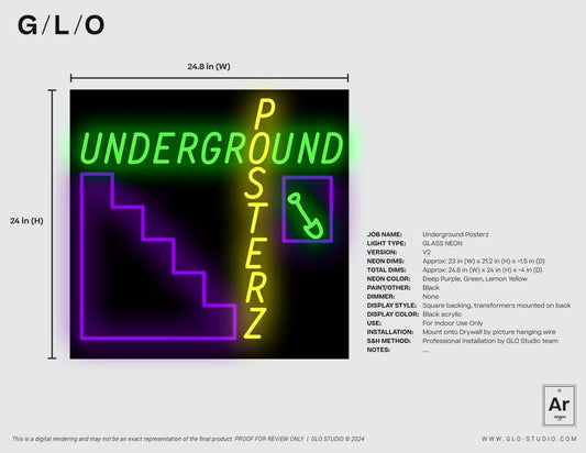 Super Custom Neon | Underground Posterz - GLO Studio